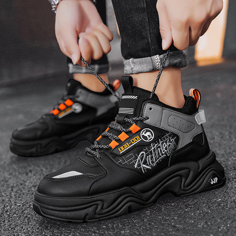 Men's Autumn Platform Hiking Shoes Short Boots
