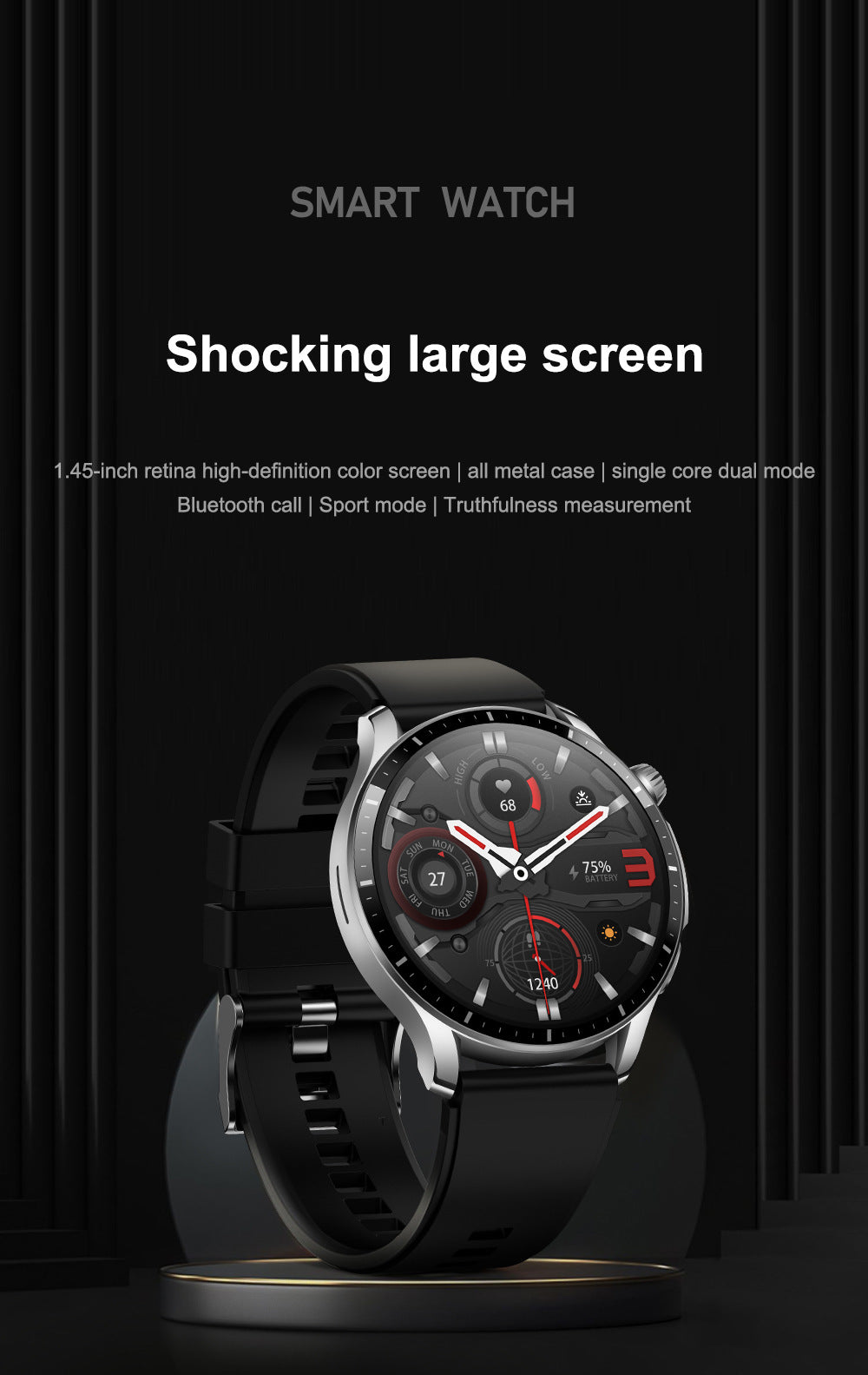 LX30 Heart Rate NFC Access Multi-sport Smart Watch