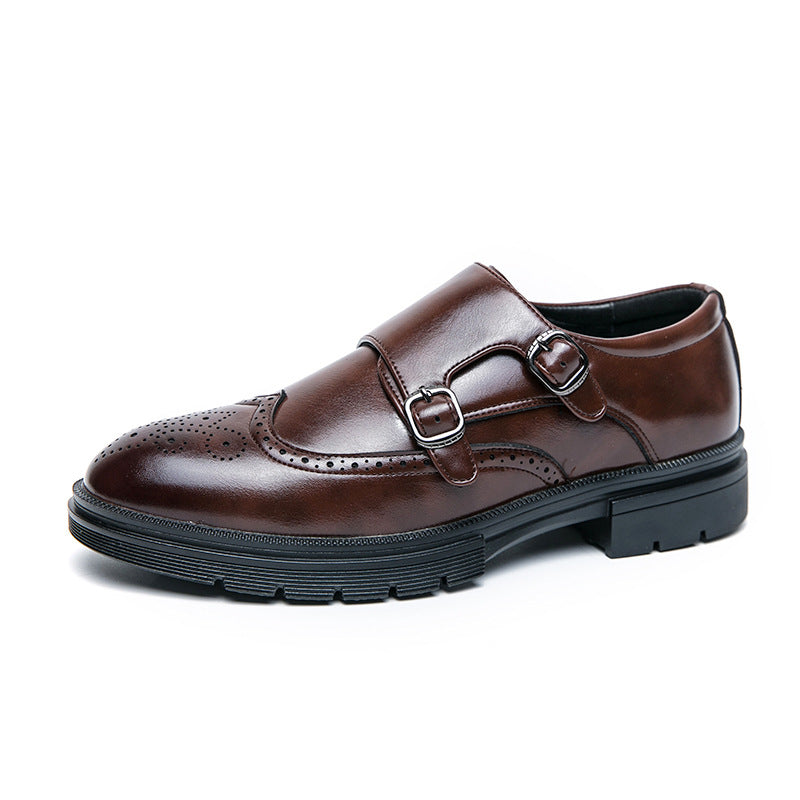 Men's Brock Engraving British Style Formal Shoes