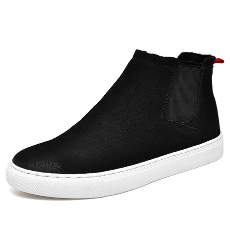 Men's Leather High-Top Casual Chelsea Shoes