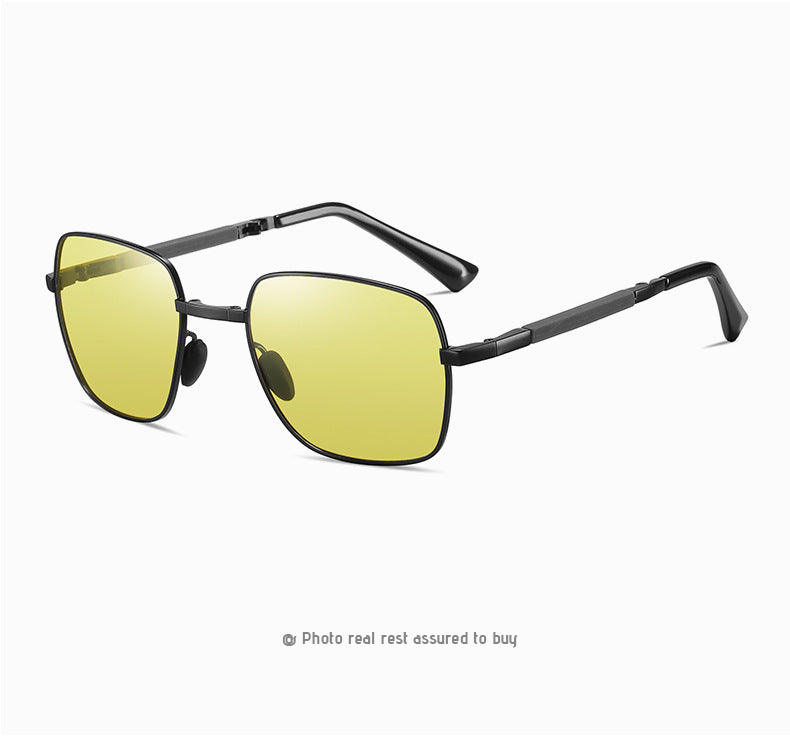 Men's Folding Polarized Fashion Night Vision Sunglasses