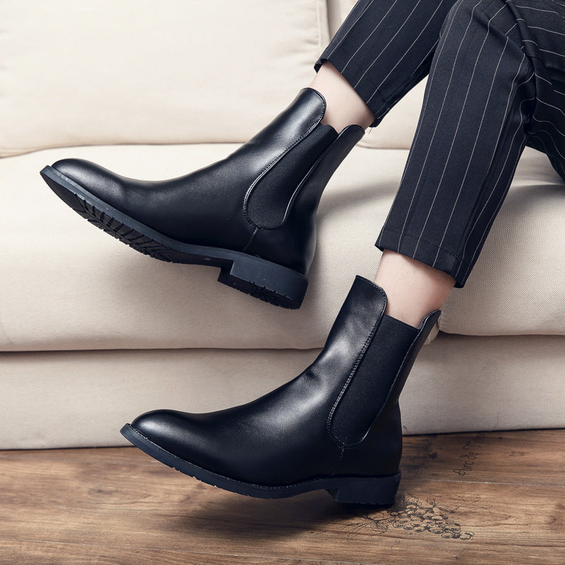 Men's Leather Fashion Chelsea Boots Casual Shoes