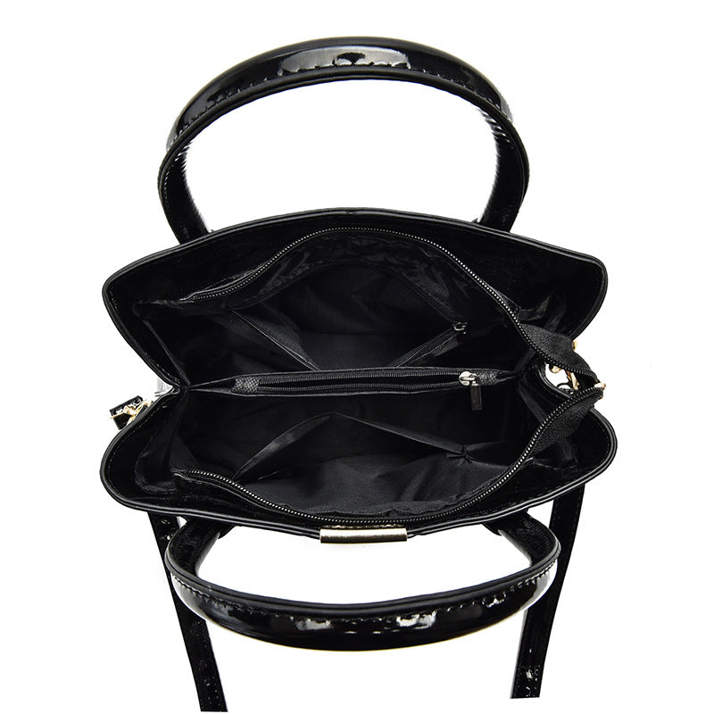 Women's Fashion Bright Leather Shoulder Bag