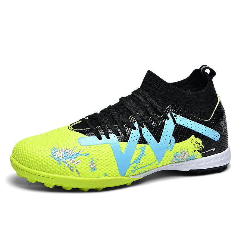 Men's High-top Football Broken Nails Shoes