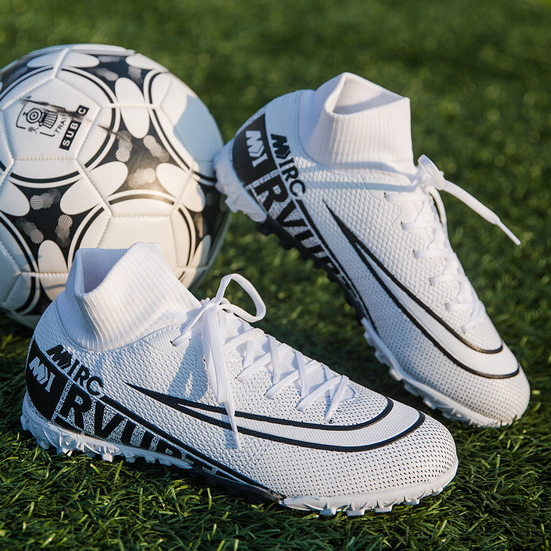 Men's Football High-Top Broken Nails Shoes