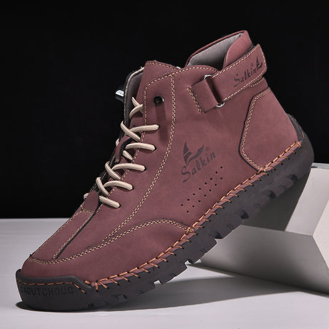 Men's Leather Foot-Fitting Lazy Casual Shoes