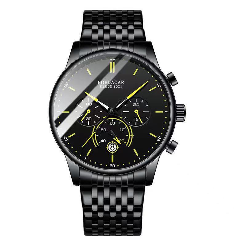 Men's Waterproof Multi-functional Quartz Watch