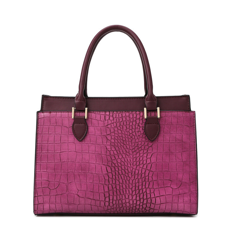 Women's Leather Trendy Shoulder HandBag