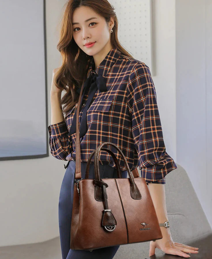 Women's Leather Large Cepacity Shoulder Handbag