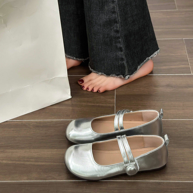 Women's Simple French Mary Jane Shoes