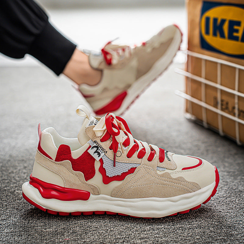 Men's Retro Breathable Trend Thick-Soled Casual Shoes