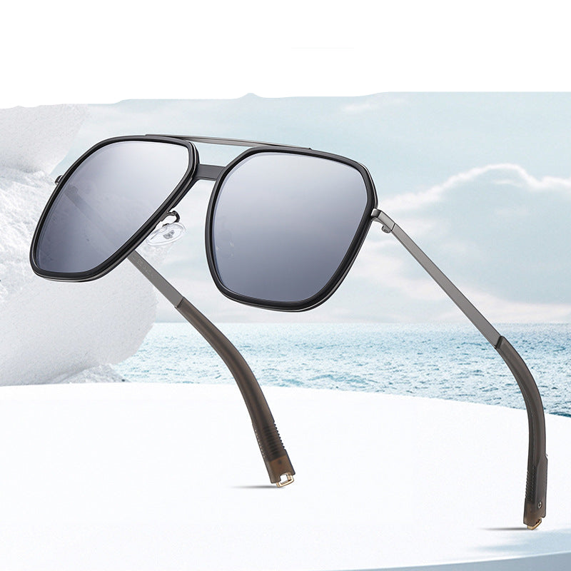Men's Aluminum Magnesium Large Frame Sunglasses