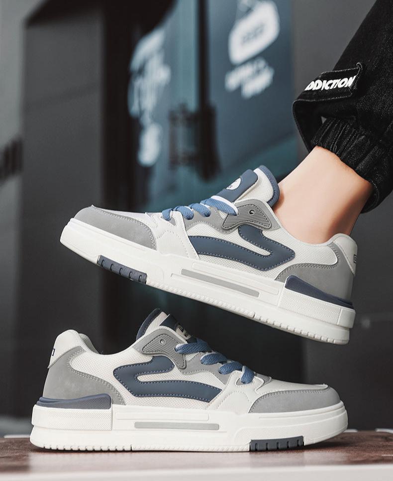 Men's Leather Trendy Casual Sneakers