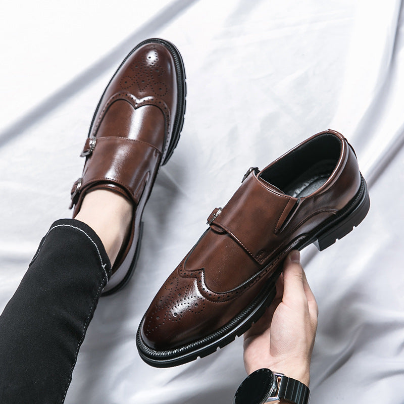 Men's Brock Engraving British Style Formal Shoes