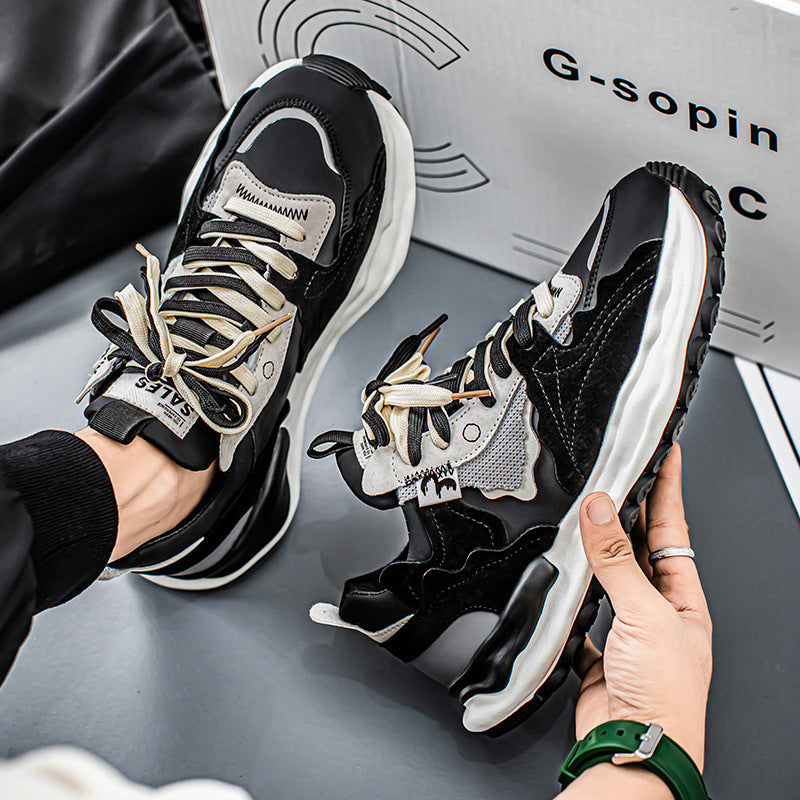 Men's Retro Breathable Trend Thick-Soled Casual Shoes