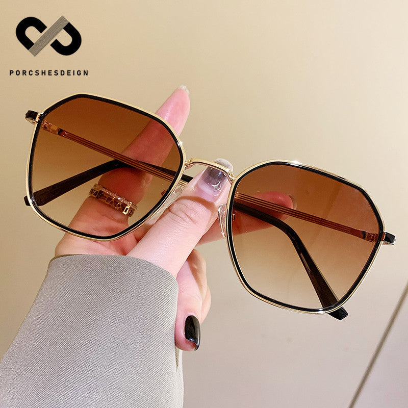 Women's Metal Artifact UV Protection Fashion Sunglasses