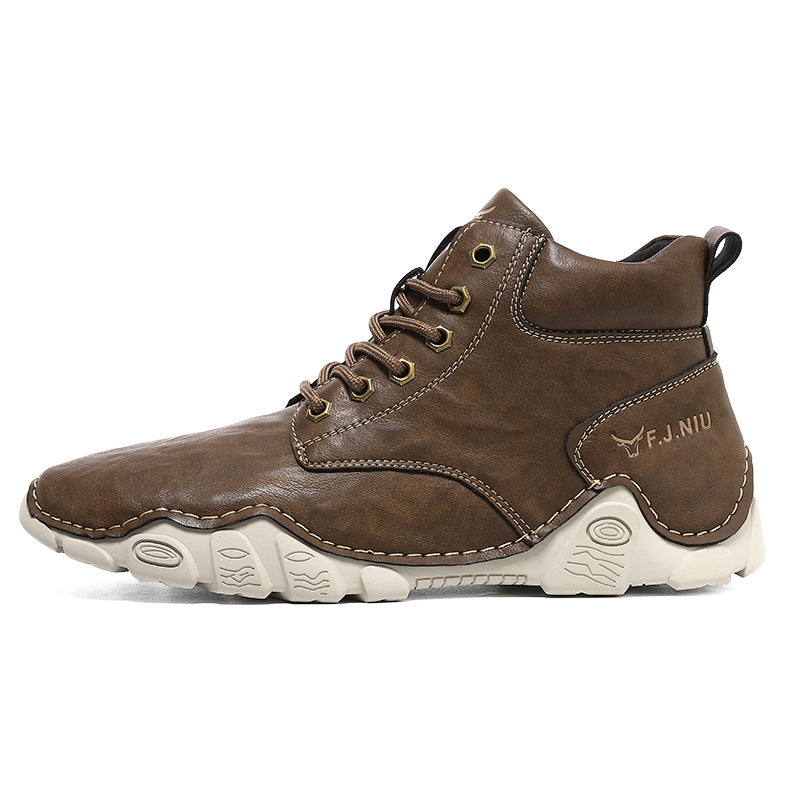Men's Fashion Leather Casual Martin Boots