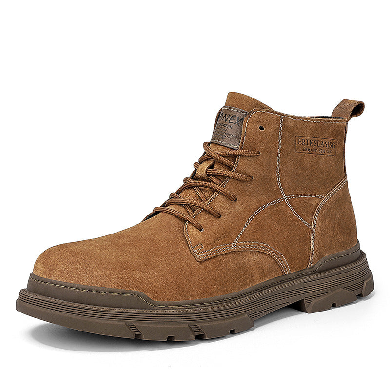 Men's Ankle Leather Western Martin Boots