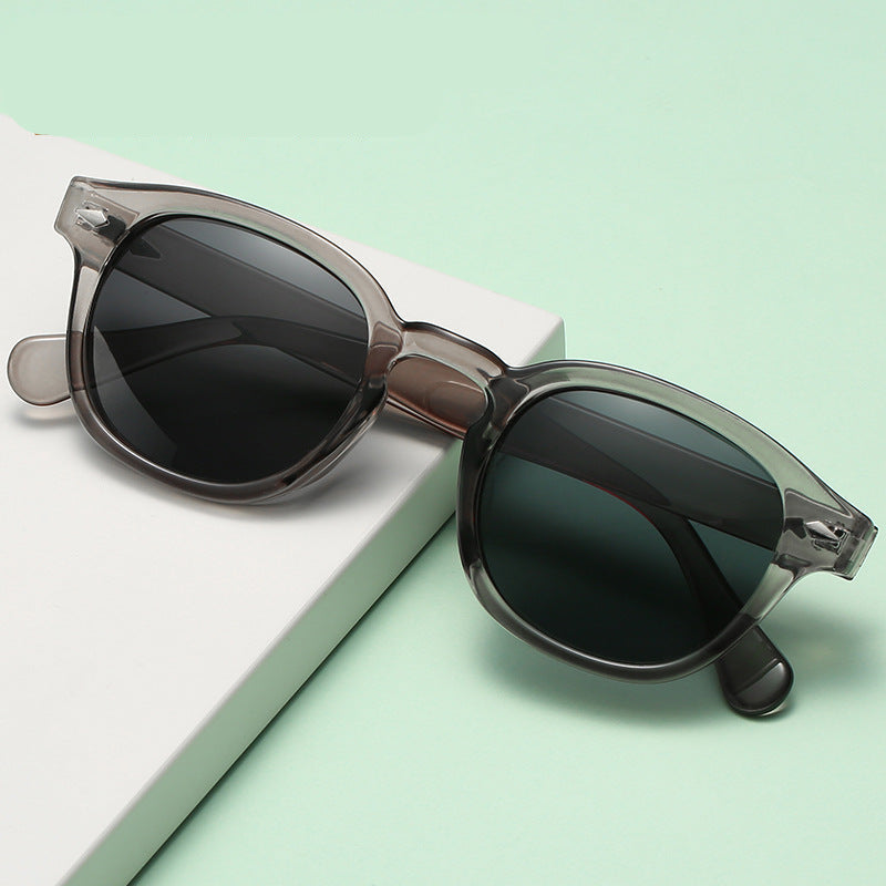 Women's Decorative glass Semi Round Sunglasses