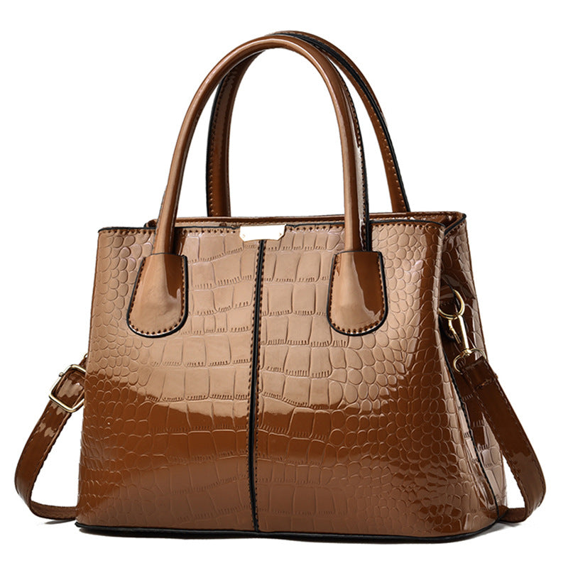 Women's Fashion Bright Leather Shoulder Bag