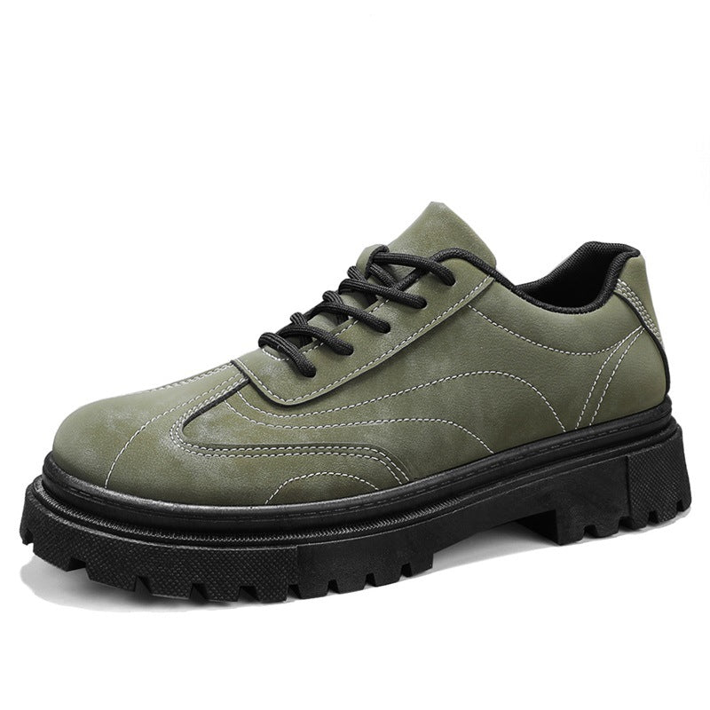 Men's Retro Style Fashion Low-Top Outdoor Leather Boots