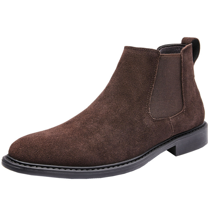 Men's Leather British Style Casual Chelsea Boots