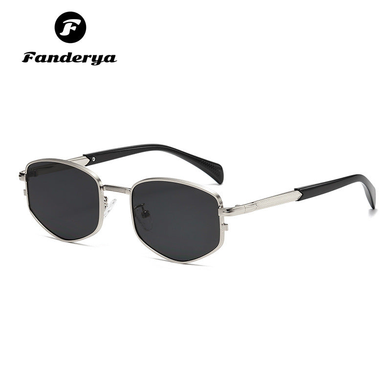 Men's Small Frame Metal Retro Style Sunglasses