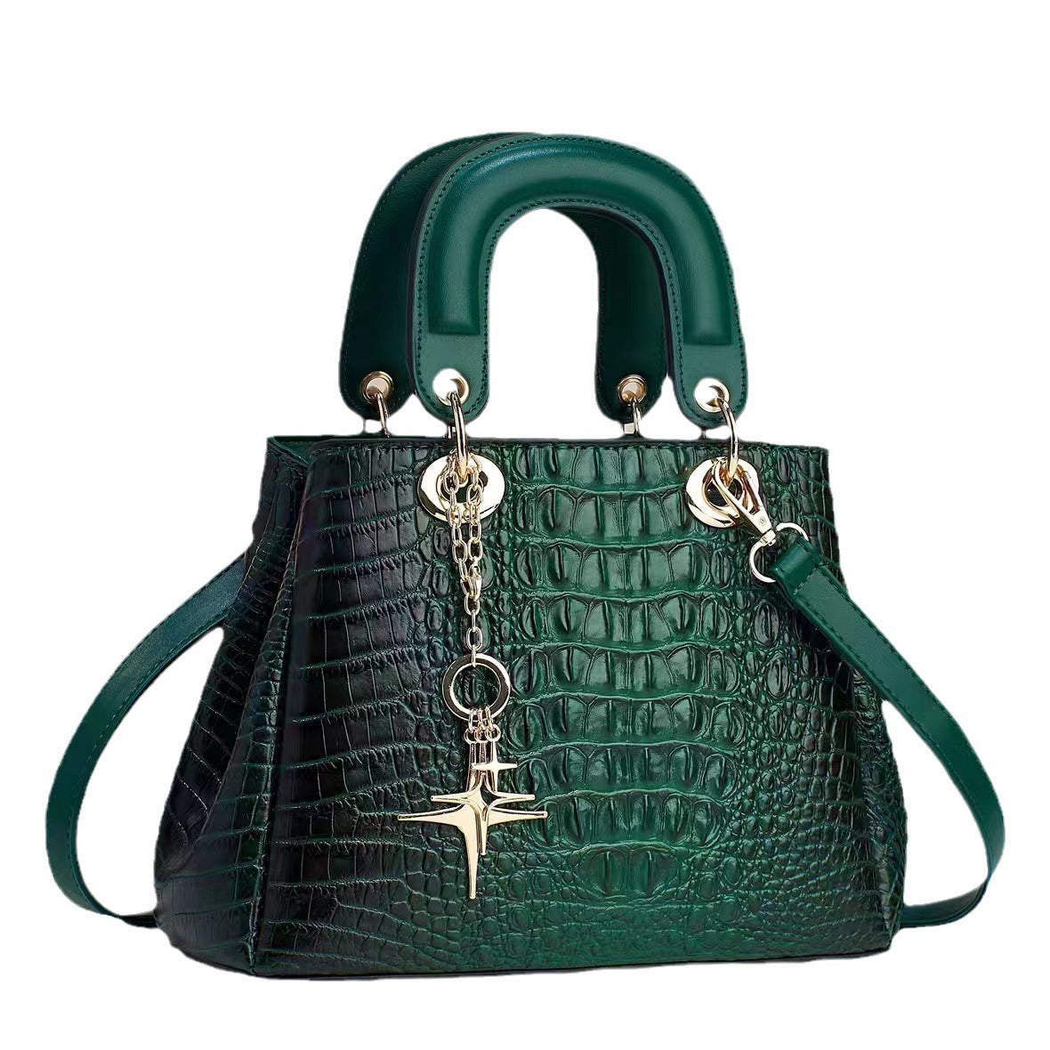 Women's Bag Crocodile Pattern Handbag Large Capacity Bag