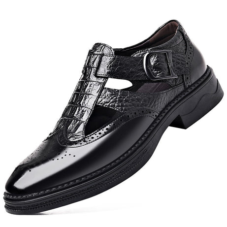 Men's Leather High-End Brock Engraved Sandals