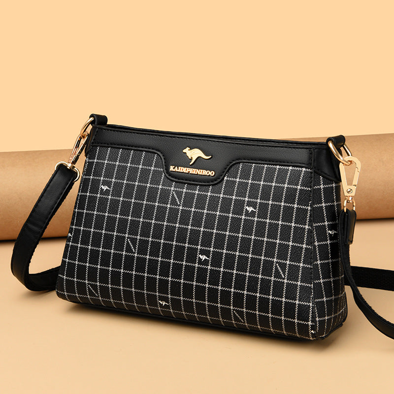 Women's Leather Square Fashionable Shoulder Bag