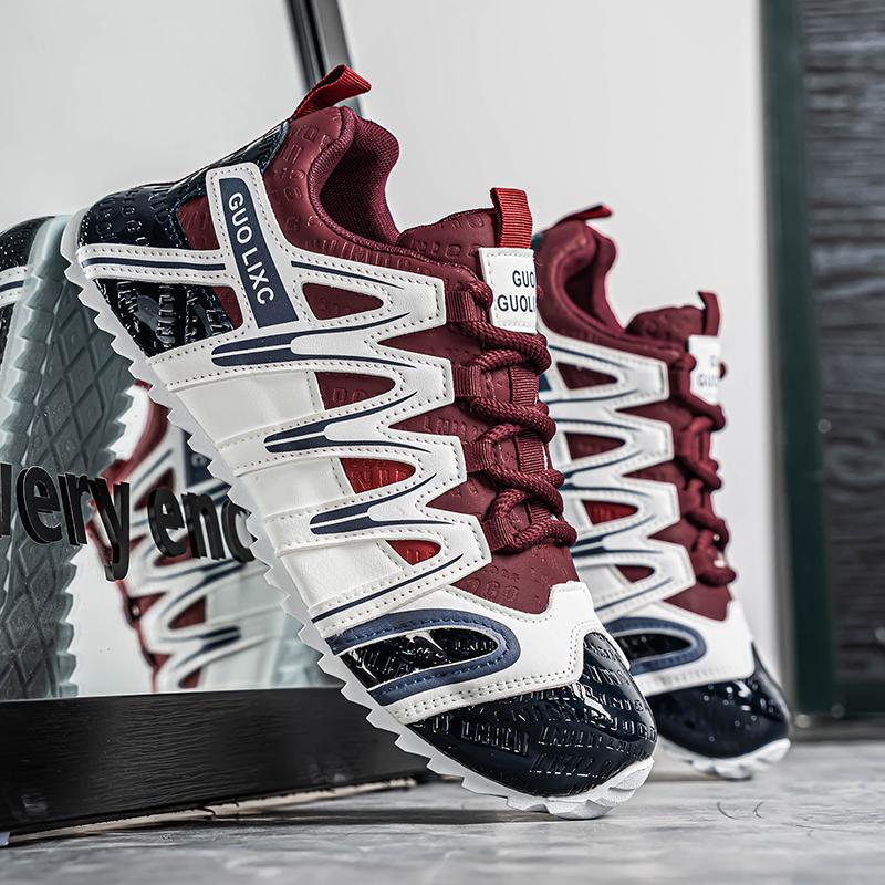 Men's Fashion Microfiber Trendy Casual Shoes