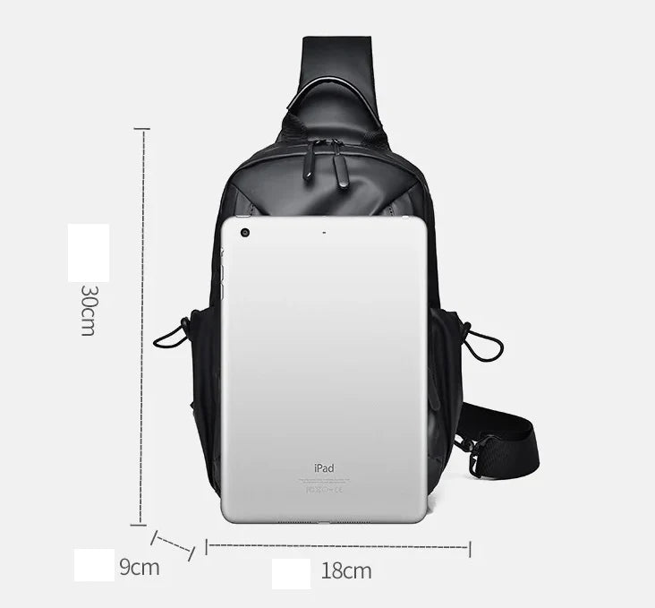 Men's Multi-Compartment Fashion Casual Chest Bag