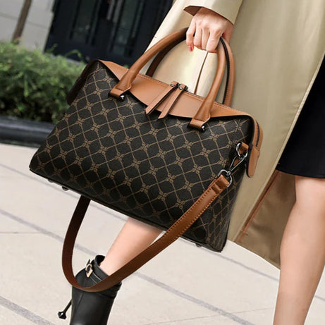 Women's Textured Large Capacity Shoulder Bag