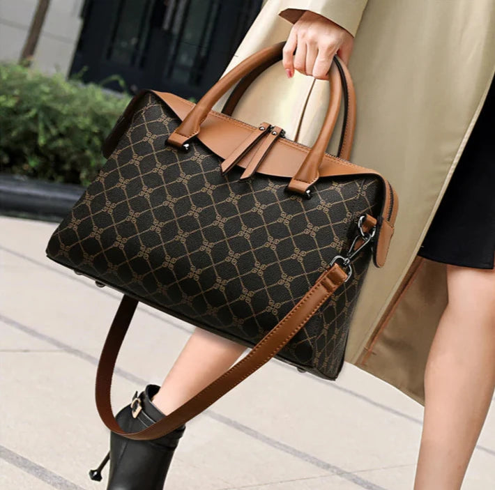 Women's Textured Large Capacity Shoulder Bag