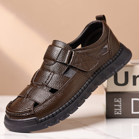 Men's Leather Roman Style Casual Sandals