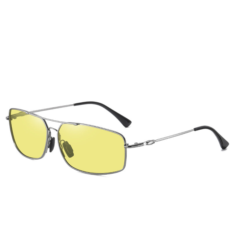 Men's Polarized Metal Color-changing Sunglasses