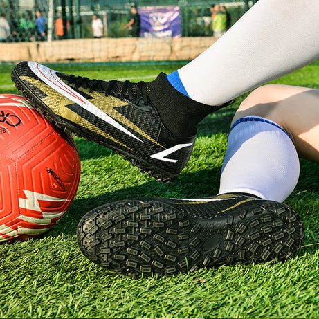 Men's Synthetic Leather Football Turf Sports Shoes