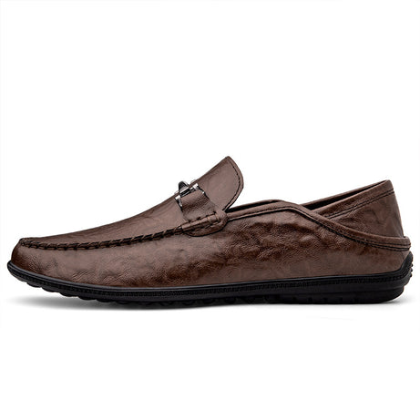Men's British Style Genuine Leather Casual Shoes (In Stock)