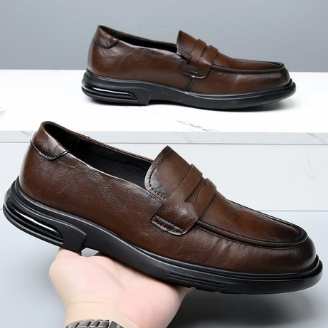 Men's Outdoor Loafers Retro Style Leather Shoes