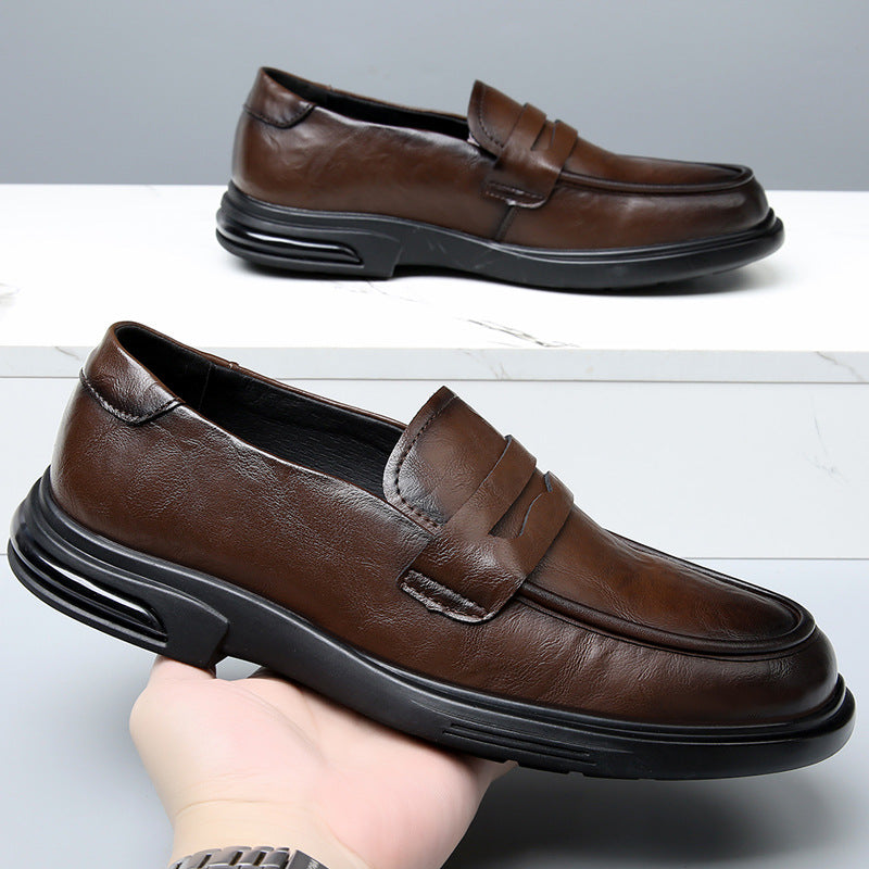 Men's Outdoor Loafers Retro Style Leather Shoes