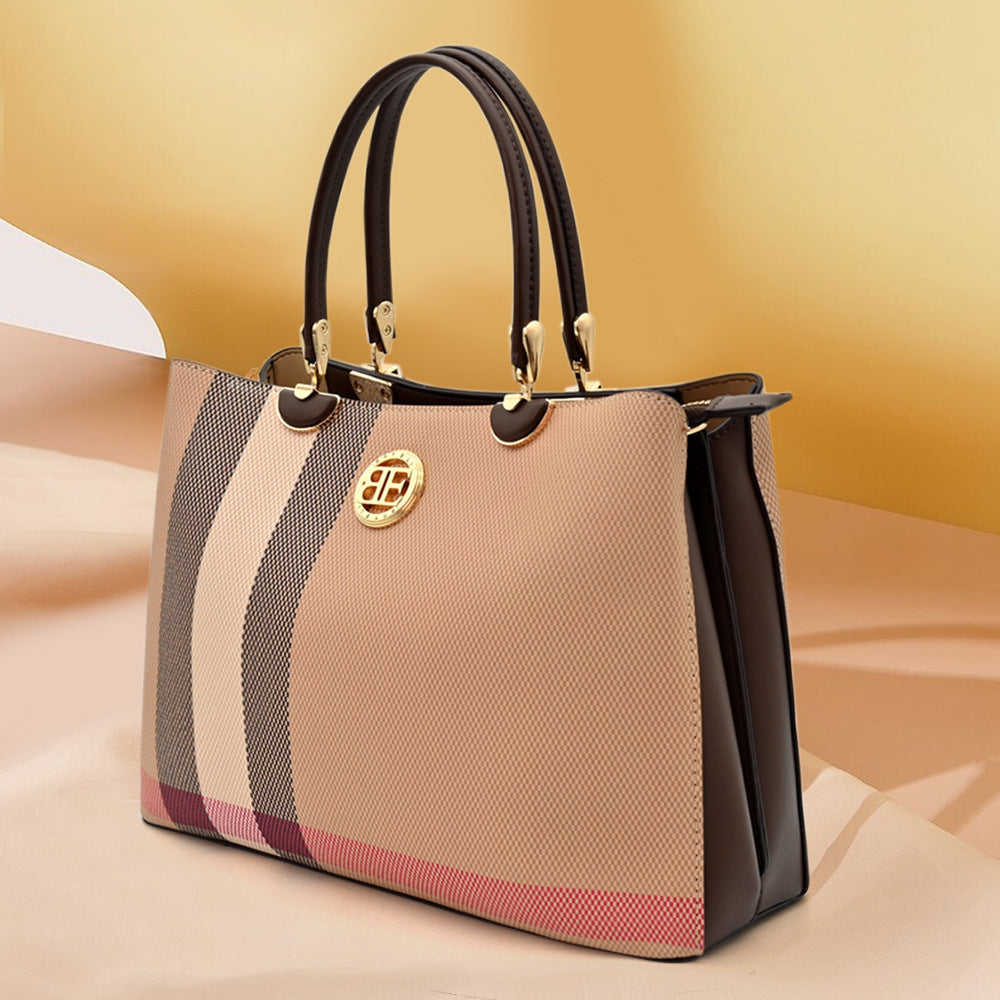 Women's Leather Trendy Large Capacity Handbag