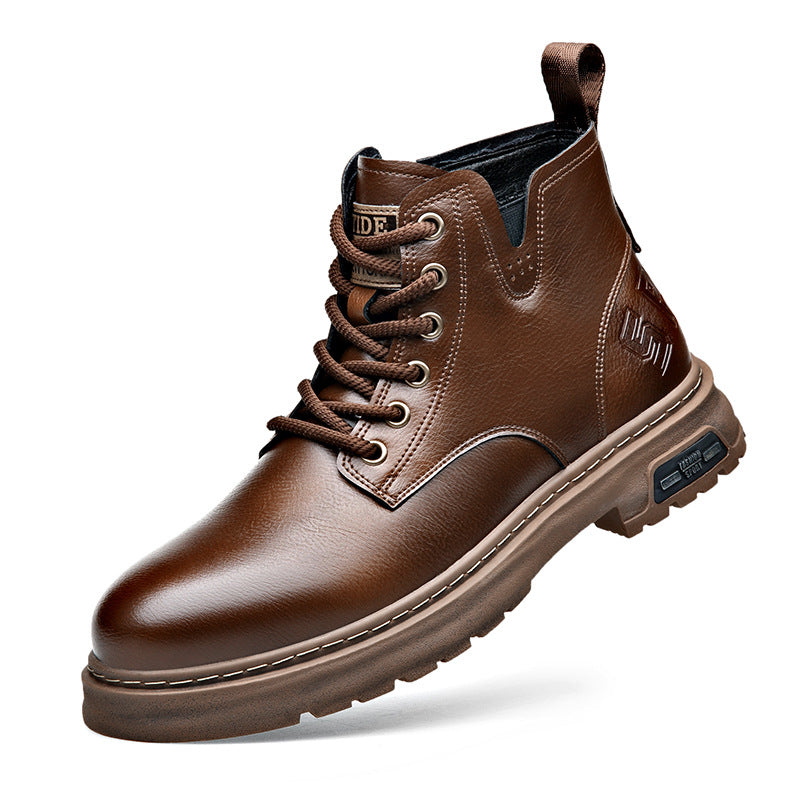 Men's Leather British Style Martin Boots