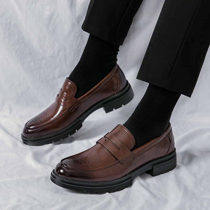 Men's Leather British Style Fashion Casual Shoes