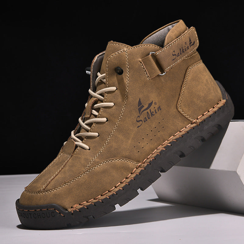 Men's Leather Foot-Fitting Lazy Casual Shoes