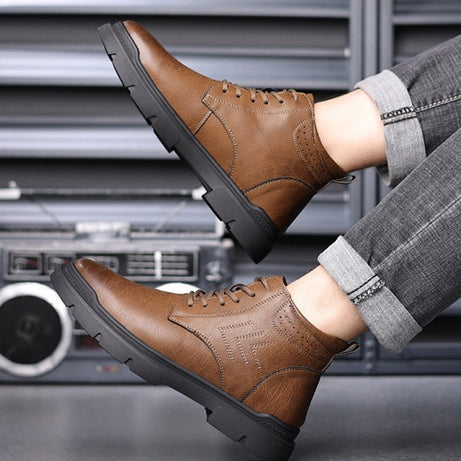 Men's Leather Outdoor Casual Martin Boots