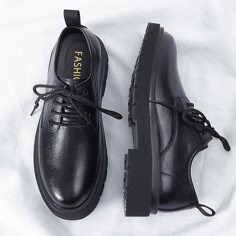 Men's Cowhide Leather British Style Casual Shoes