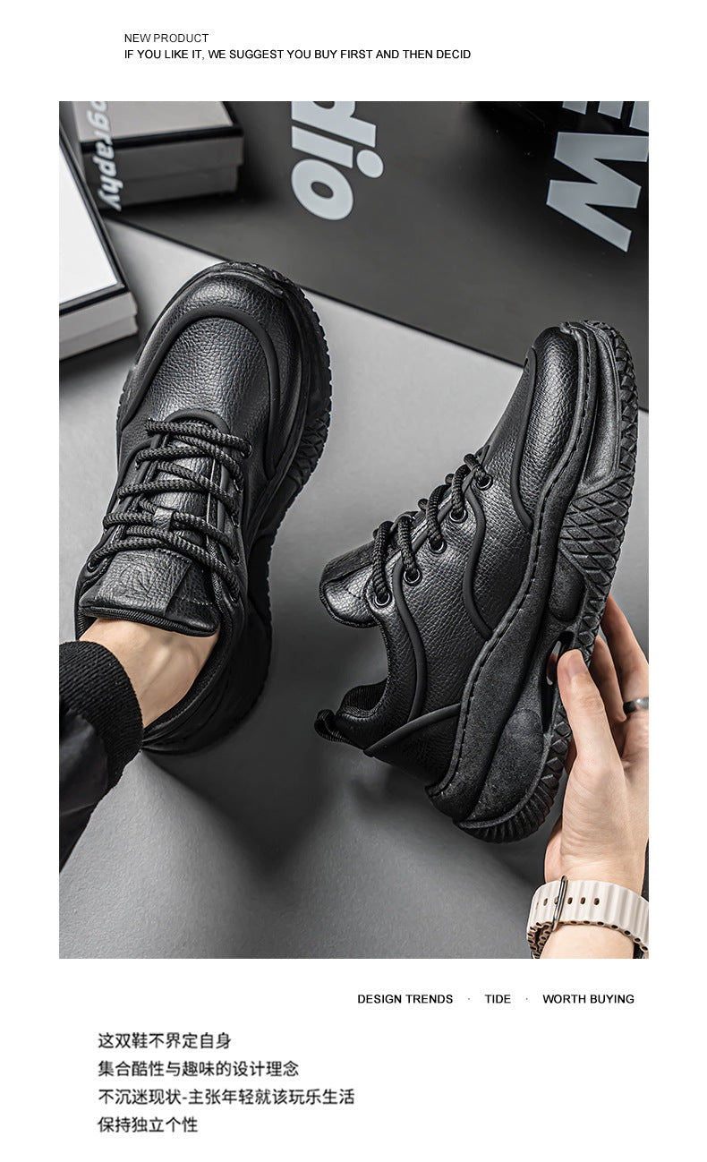 Men's Leather Trendy Comfortable Casual Shoes