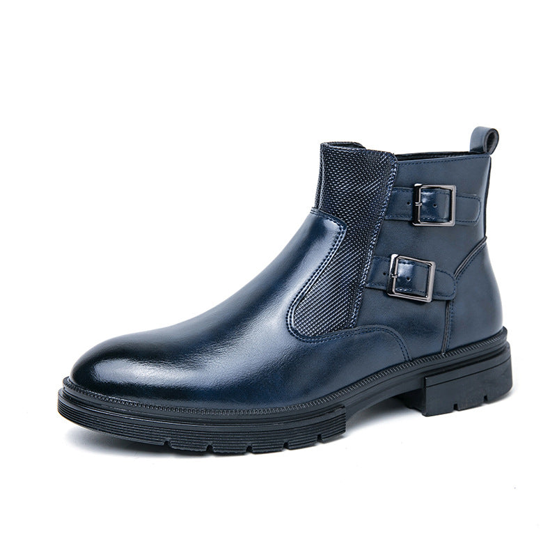 Men's British Style Martin Boots Leather Shoes
