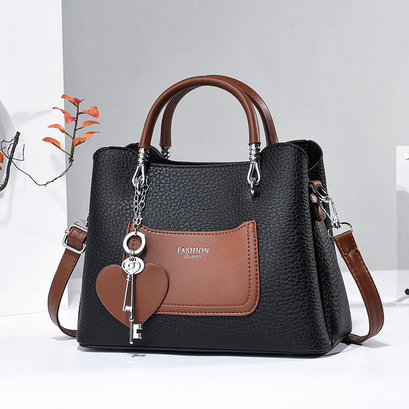 Women's Leathe Trendy Hand & Shoulder Bag