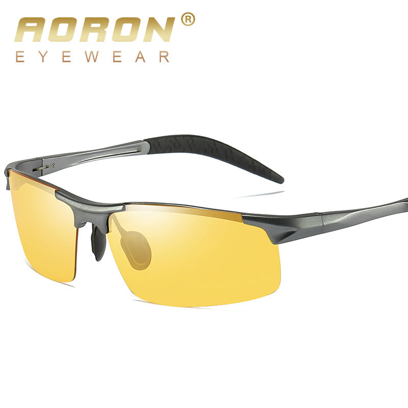 Men's Color-changing Sports Aluminum Polarized Sunglasses